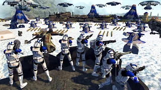 501st Clone Army Fort Walls Defense! - Men of War: Star Wars Mod