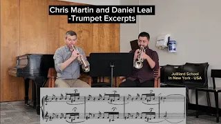 Chris Martin and Daniel Leal - Trumpet Excertpts- in Julliard School, New York - USA.