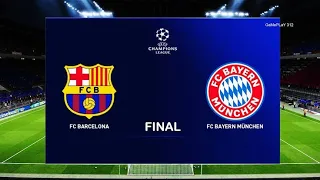 FC Barcelona vs. Bayern Munich pes 2020 full match