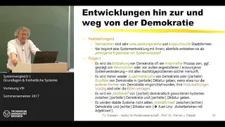 Staatlichkeit und Demokratien im Vergleich - 8/12 - Prof. Dr. Werner J. Patzelt
