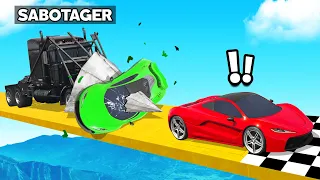 Sabotager vs 2 NOOBS in 1v1 RACE! (GTA 5)