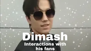 Dimash's interactions with his fans (Dears❤️)