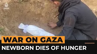 2-month-old baby dies from hunger in Gaza | Al Jazeera Newsfeed