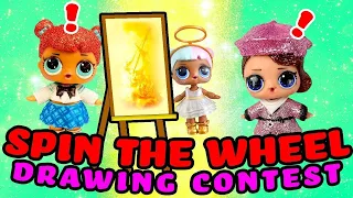 LOL Surprise Dolls Toy Story 4 Spin the Wheel Drawing Contest Pt 2! W/ Posh | LOL Dolls Families