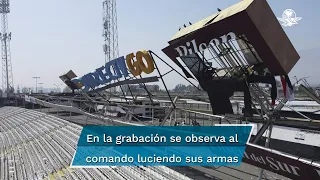 Colapsa en pleno partido estructura del Estadio Colo Colo en Chile