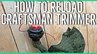 How to Reload Craftsman Weed Trimmer Easy Wind Head