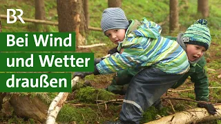 Waldkindergarten: Spielplatz im Wald und in der Natur bei jedem Wetter | Bäume | Unser Land | BR