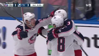 Seth Jones 4-3 Goal (Apr. 10, 2019) (ECQF Game 1)