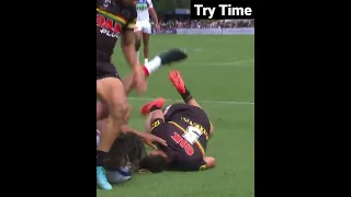 Taylan May grabs his first try | Panthers vs Knights Round 3 | NRL 2022 #shorts