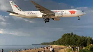 25 Minutes LOW LANDINGS - AMAZING PHUKET Plane Spotting (HKT/VTSP)