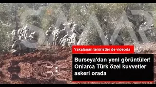 Burseya Dağı'nda Çekilen Görüntülerde Onlarca Türk Özel Kuvvetler Askeri Dikkat Çekti