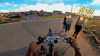 MEUS PRIMEIROS GR4U COM A BIKE DEPOIS DE MONTADA