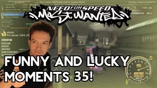 Funny And Lucky Moments - NFS Most Wanted - Ep.35