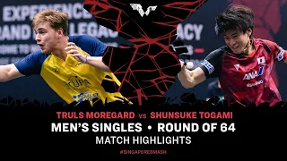 Truls Moregard vs Shunsuke Togami | MS R64 | Singapore Smash 2024