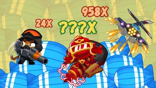 How Many MOABs Can Every Tier 5 Pop? | Military | BTD6