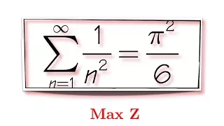 Proof by intuition done by Leonhard Euler, sum of 1/n^2, (feat. Max)