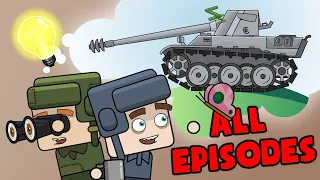 All Episodes about the CONFRONTATION of Tankers   Cartoons about tanks
