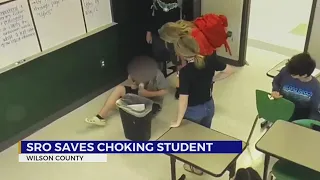 SRO saves choking student