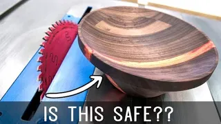 Turning a Bowl On a Table Saw DANGEROUS!