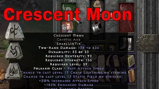 Diablo II Resurrected Rune Words - Crescent Moon (Shael Um Tir)