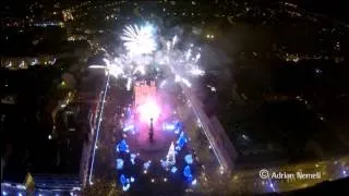 PREMIERA:  Filmare aeriana focuri de artificii Cluj