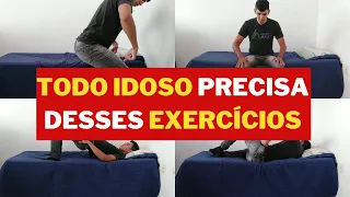 6 EXERCÍCIOS DE FORTALECIMENTO OBRIGATÓRIOS PARA IDOSOS -  (MEMBROS INFERIORES).