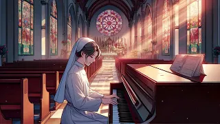 Lofi Gregorian Chants - Music Channel with Serene Church Ambiance and a Nun's Piano Melodies