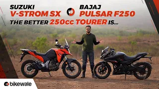 Suzuki V-Strom SX 250 Vs Bajaj Pulsar F250 Comparison Review | Which One Should You Buy? | BikeWale