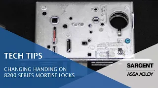 Changing Functions on SARGENT 8200 Series Mortise Locks - Technical Product Support
