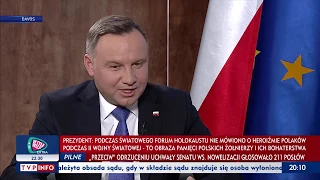 Prezydent Andrzej Duda był Gościem Wiadomości