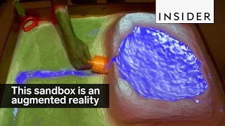 This is an augmented reality sandbox
