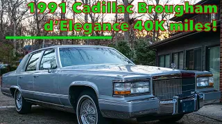 1991 Cadillac Brougham d’Elegance 41k mi.!  Appliance wire wheels & Royal Seals! (Sold)