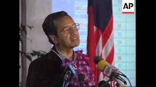 MALAYSIA: PRIME MINISTER MAHATHIR MOHAMED ELECTION VICTORY
