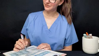 ASMR Checking You In for Appointment l Soft Spoken, Writing Sounds, Doctor Receptionist