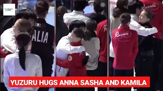 The GOAT YUZURU HANYU taking care of Russians Anna, Sasha and Kamila from 2019