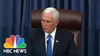 Pence Speaks As Congress Returns After Riots | NBC News