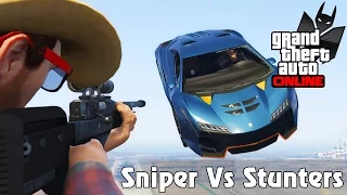 GTA V Online Versus #24: Snipers Vs Stunters! MITANDO NOS TIROS LEKES