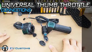 How to Connect Universal Thumb Throttle Switch and Digital LCD Wires