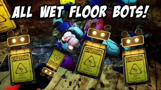 ALL Wet Floor Sign locations in FNAF Ruin | Unlock Bonnie