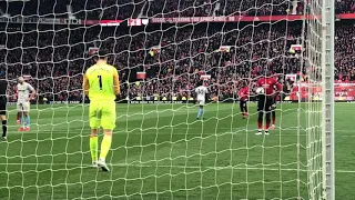 Pogba’s perfect penalty execution from the stands! Manchester United vs West Ham 13.04