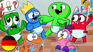 GARTEN OF BANBAN vs RAINBOW FRIENDS aber es sind BABYS?! - Friday Night Funkin Animation