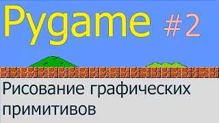 Рисование графических примитивов | Pygame #2