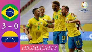 Brazil vs Venezuela  3 - 0 | Copa America 2021 Extended Highlights & All Goals