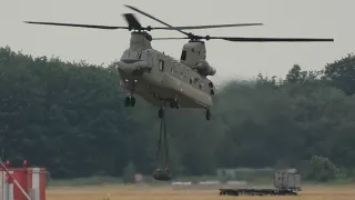 Royal Netherlands Air Force Chinook Sling Load Practice | Gilze Rijen Air Force Base