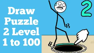 Draw Puzzle 2 : One line one part Levels 1 to 100 WalkThrough Solution | Fazie Gamer