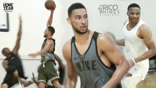 Ben Simmons at Rico Hines UCLA Run! Russell Westbrook, Marvin Bagley, Pascal Siakam