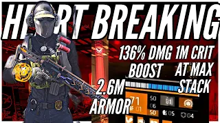 The Division 2 | St Elmos Heart Breaking DPS TANK Build | 2.6M ARMOR AND 126% WEAPON DMG BONUS