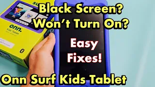 Onn Surf Kids Tablet: Black Screen, Won't Turn On? FIXED!