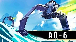 (Star Wars Ships) AT-AT for Aquatic Invasions | AQ-5 Waveskimmer