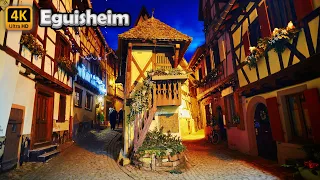 🇫🇷 EGUISHEIM 🏡 The Most Beautiful Village on Christmas, Alsace, France, Walking Tour [4K/60fps]